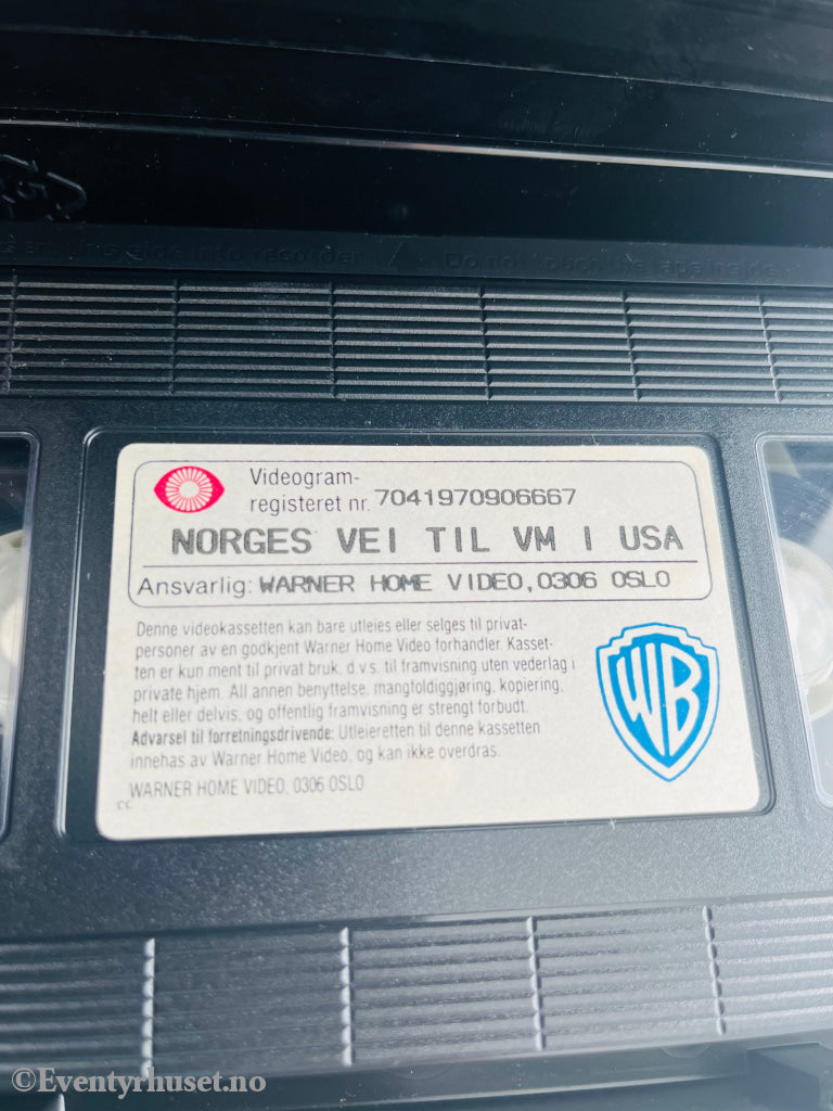 Norge´s Vei Til Usa Vm. 1993. Vhs. Vhs