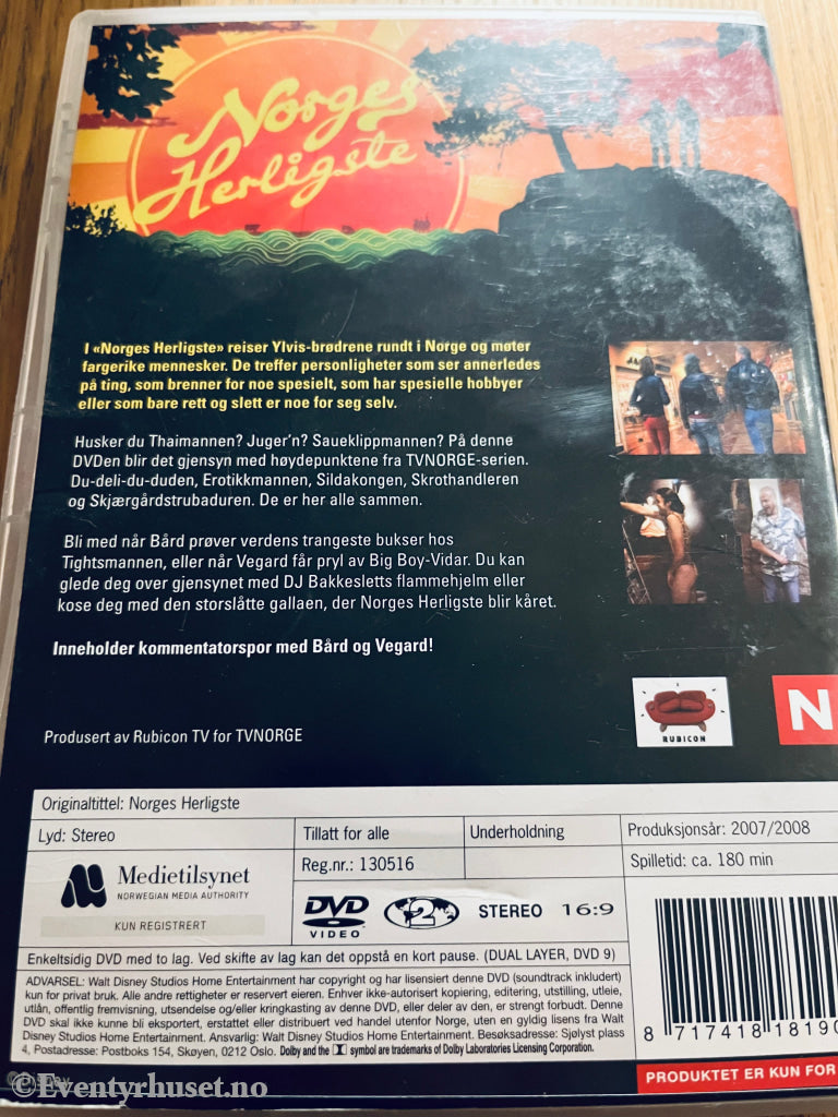 Norges Herligste (Tv Norge). 2007/08. Dvd. Dvd