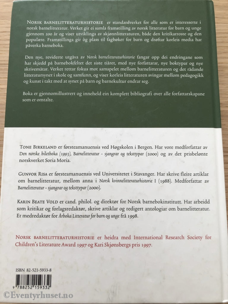 Norsk Barnelitteraturhistorie. 2005. Faktabok