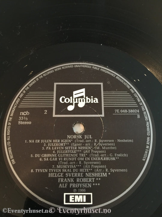 Norsk Jul. 1966. Lp. Lp Plate