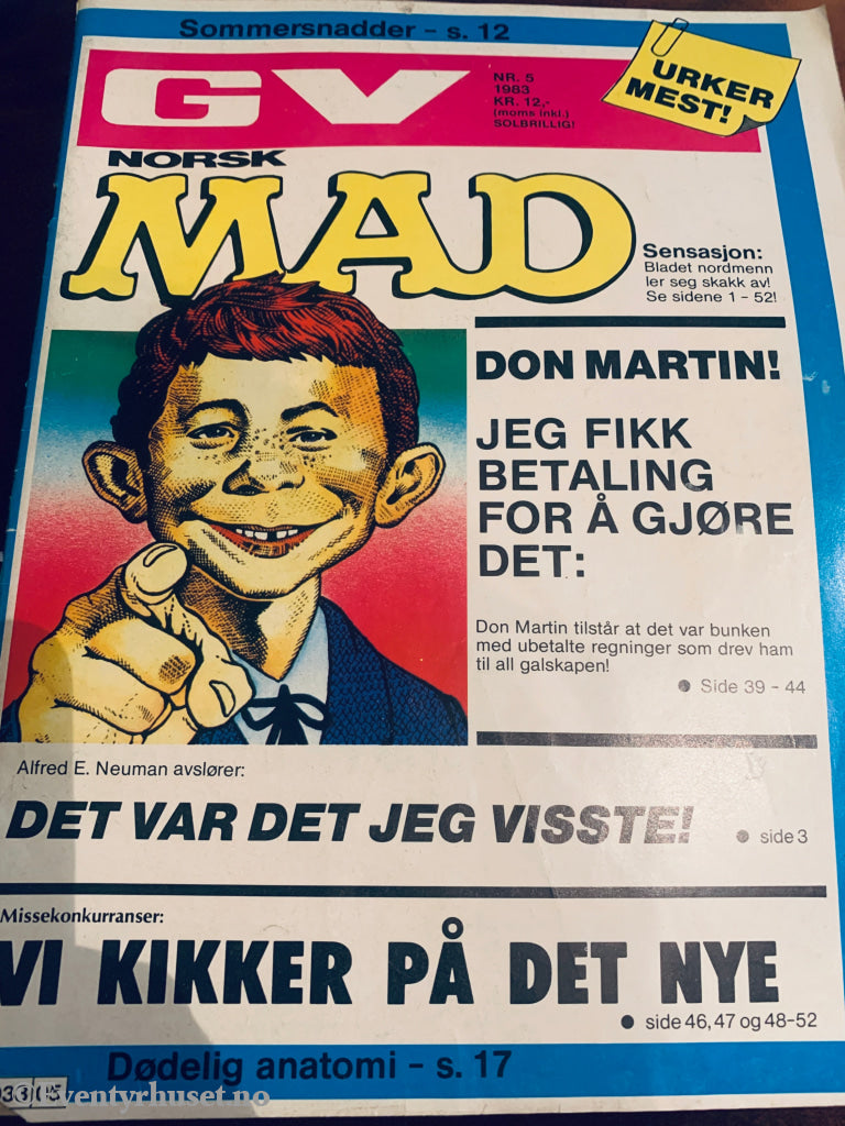 Norsk MAD. 1983/05. Tegneserieblad