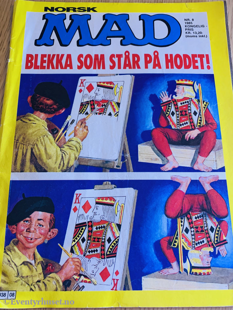 Norsk Mad. 1985/08. Tegneserieblad