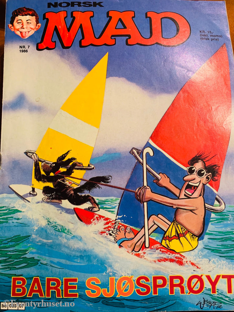 Norsk Mad. 1986/07. Tegneserieblad