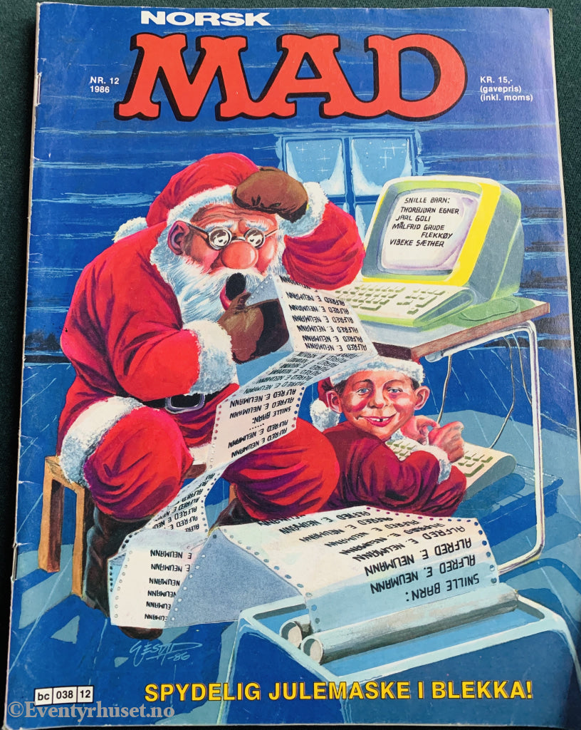 Norsk Mad. 1986/12. Tegneserieblad