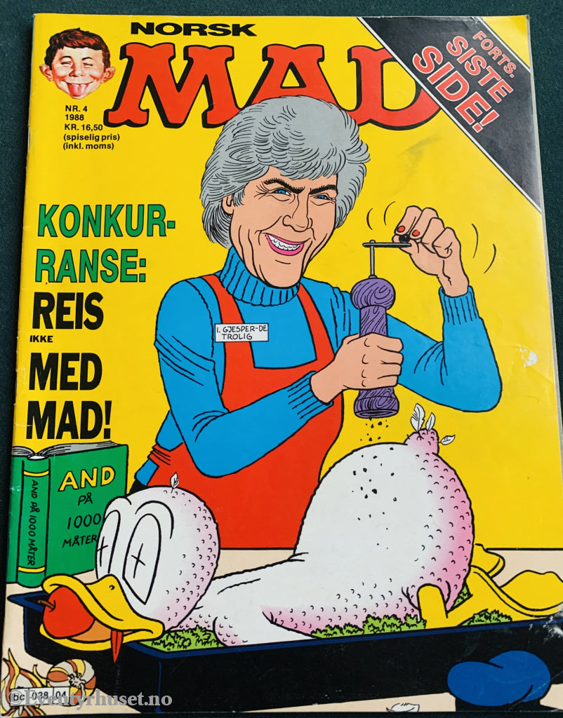 Norsk Mad. 1988/04. Tegneserieblad