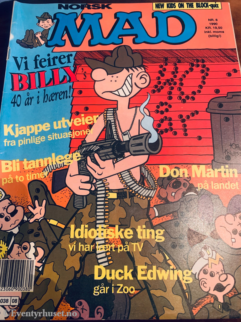 Norsk MAD. 1990/08. Tegneserieblad