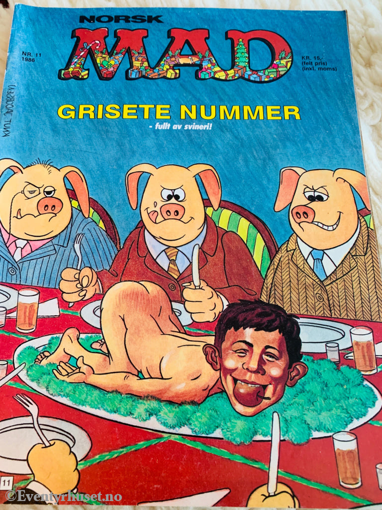 Norsk MAD Nr. 11 - 1986. Tegneserieblad/album.