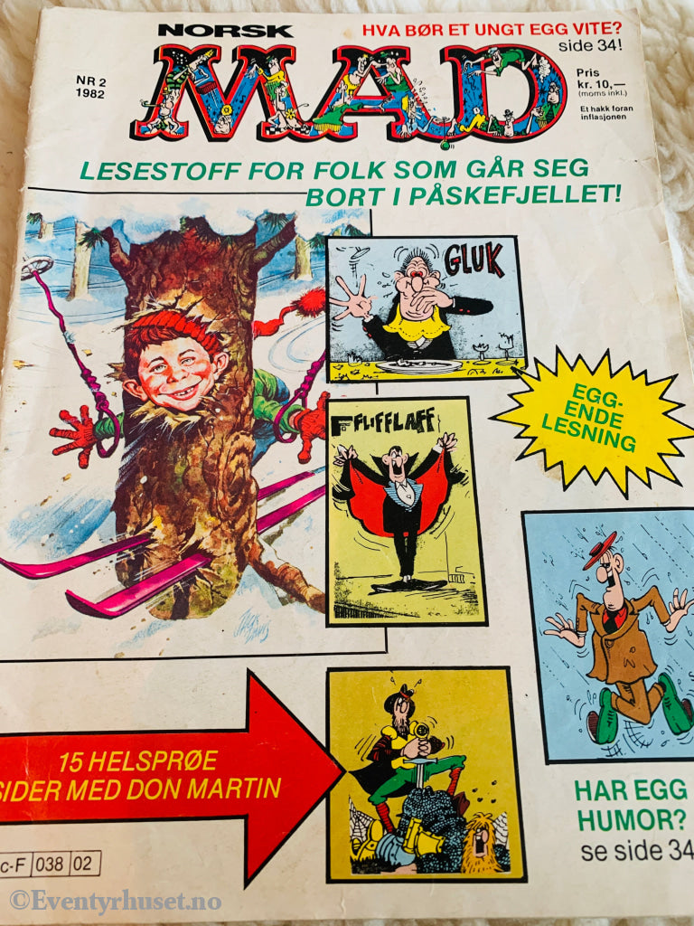 Norsk MAD Nr. 2 - 1982. Tegneserieblad/album.