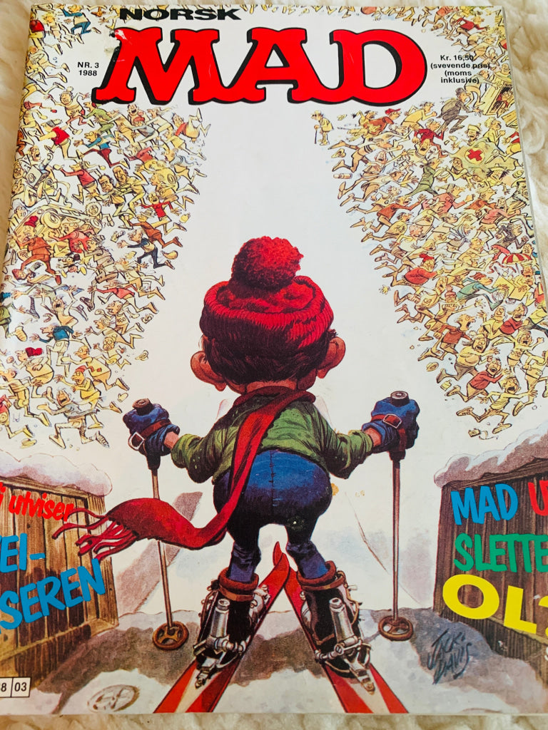 Norsk MAD Nr. 3 - 1988. Tegneserieblad/album.