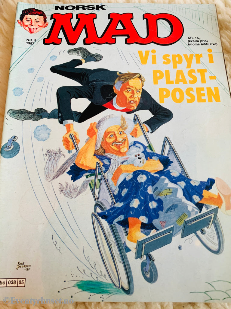 Norsk MAD Nr. 5 - 1987. Tegneserieblad/album.