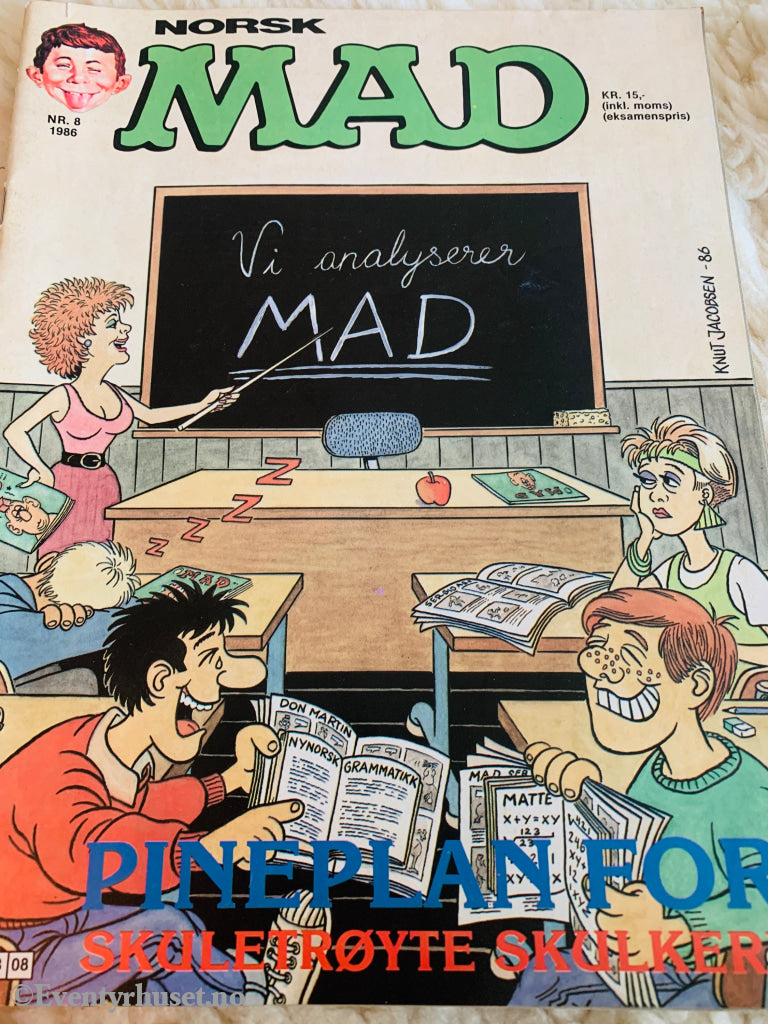 Norsk MAD Nr. 8 - 1986. Tegneserieblad/album.