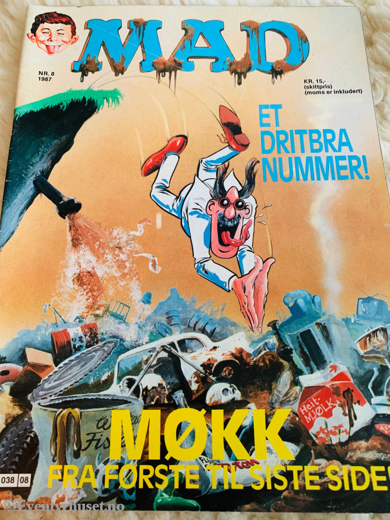 Norsk MAD Nr. 8 - 1987. Tegneserieblad/album.
