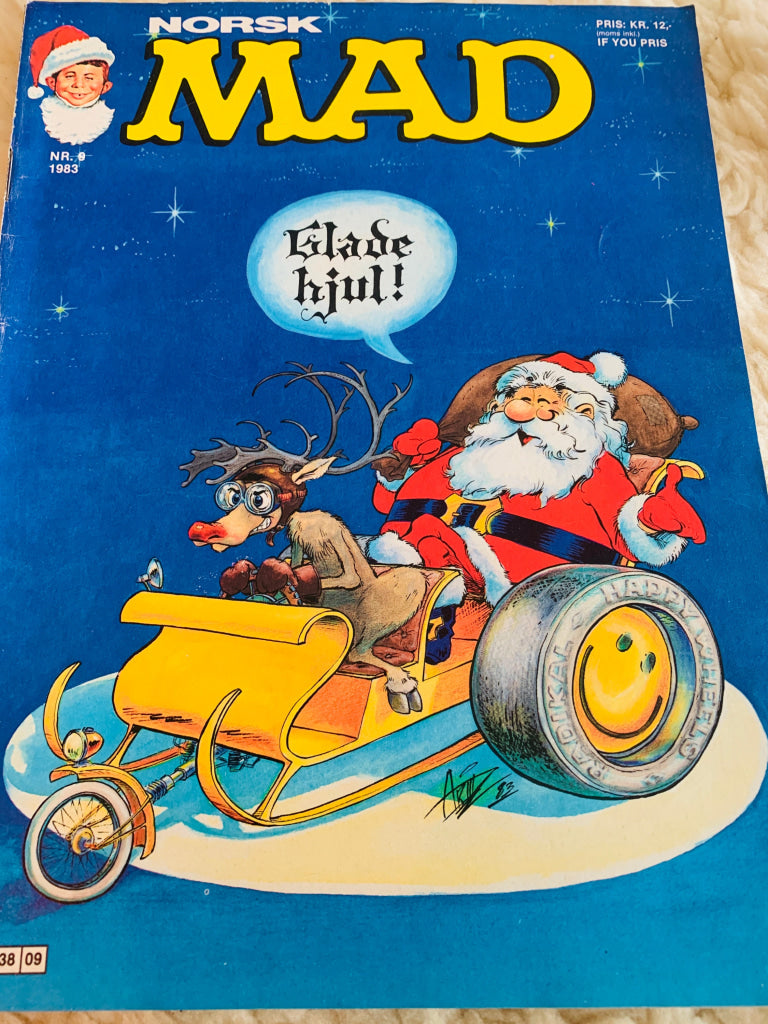 Norsk MAD Nr. 9 - 1983. Tegneserieblad/album.