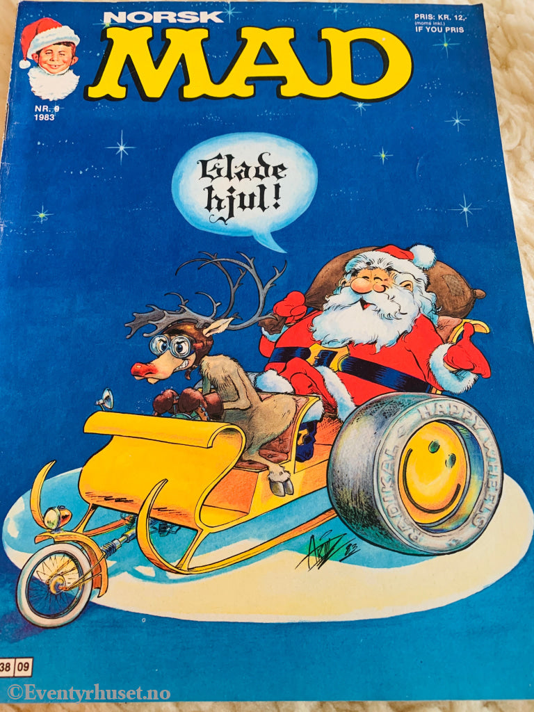 Norsk MAD Nr. 9 - 1983. Tegneserieblad/album.