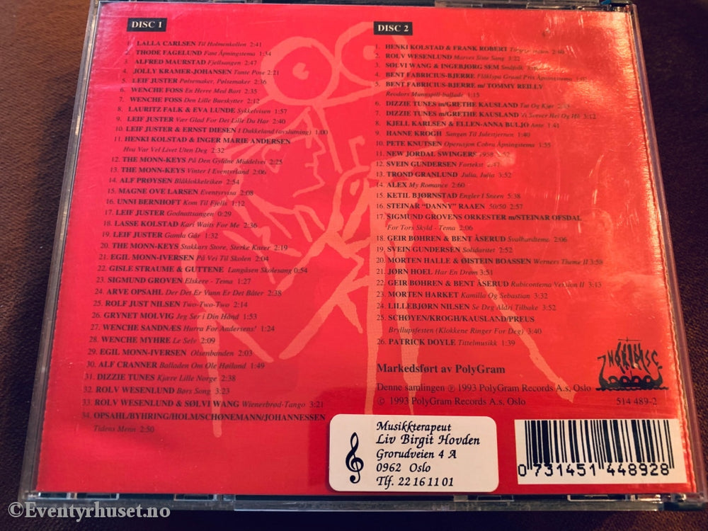 Norske Filmklassikere. 1993. Dobbel Cd. Cd
