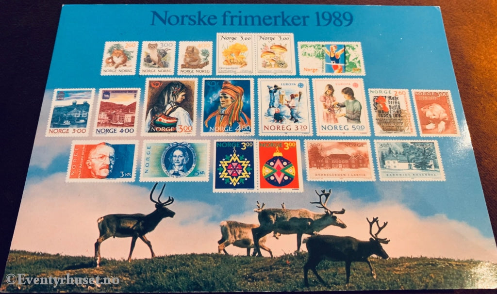 Norske Frimerker 1989. Postkort