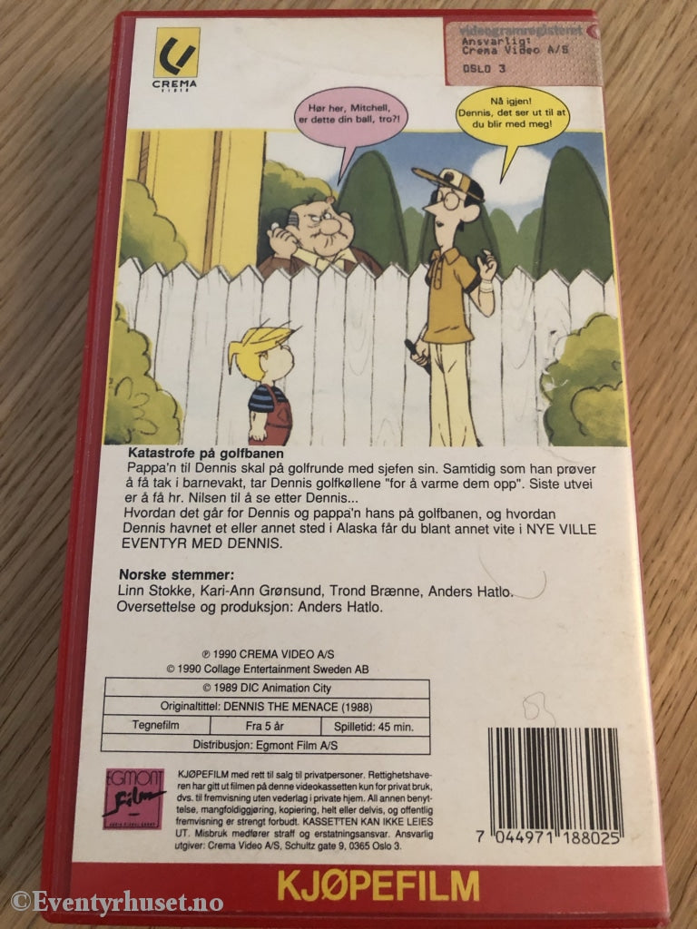 Nye Ville Eventyr Med Dennis. 1990. Vhs. Vhs