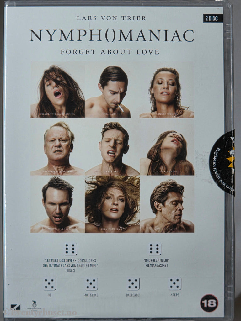 Nymphomaniac (2013). DVD. Ny i plast!