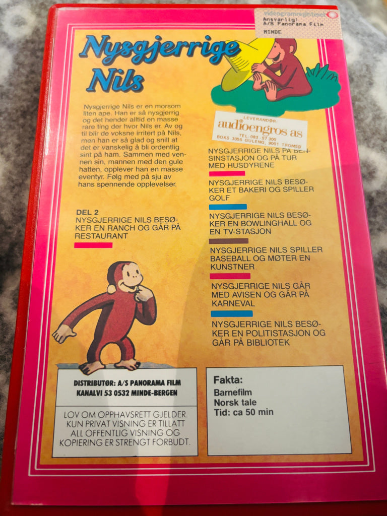 Nysgjerrige Nils. Vol. 2. VHS Big Box. VHS Big Box