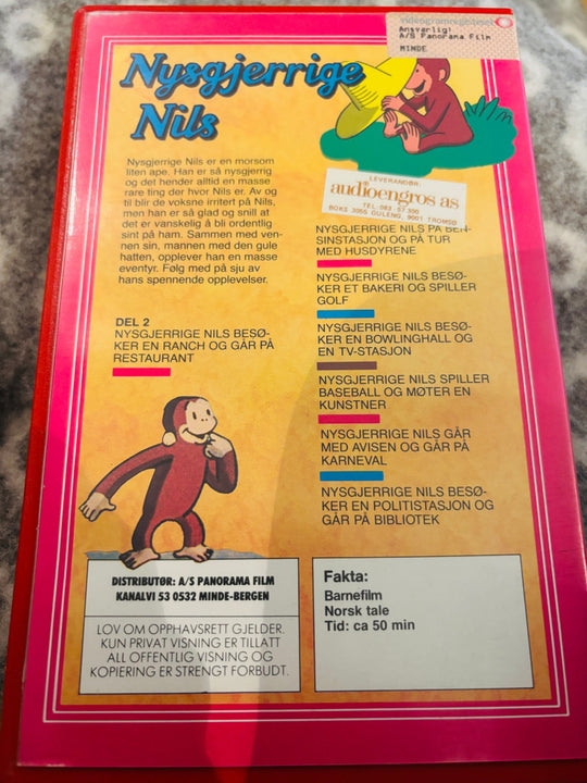 Nysgjerrige Nils. Vol. 2. VHS Big Box. VHS Big Box