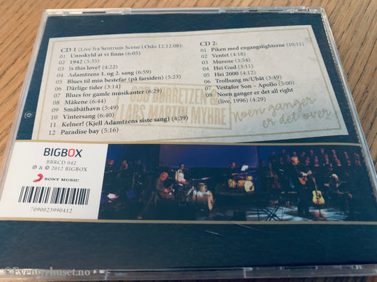 Odd Børretzen & Lars Martin Myhre. 2011. Noen ganger er det over. CD.