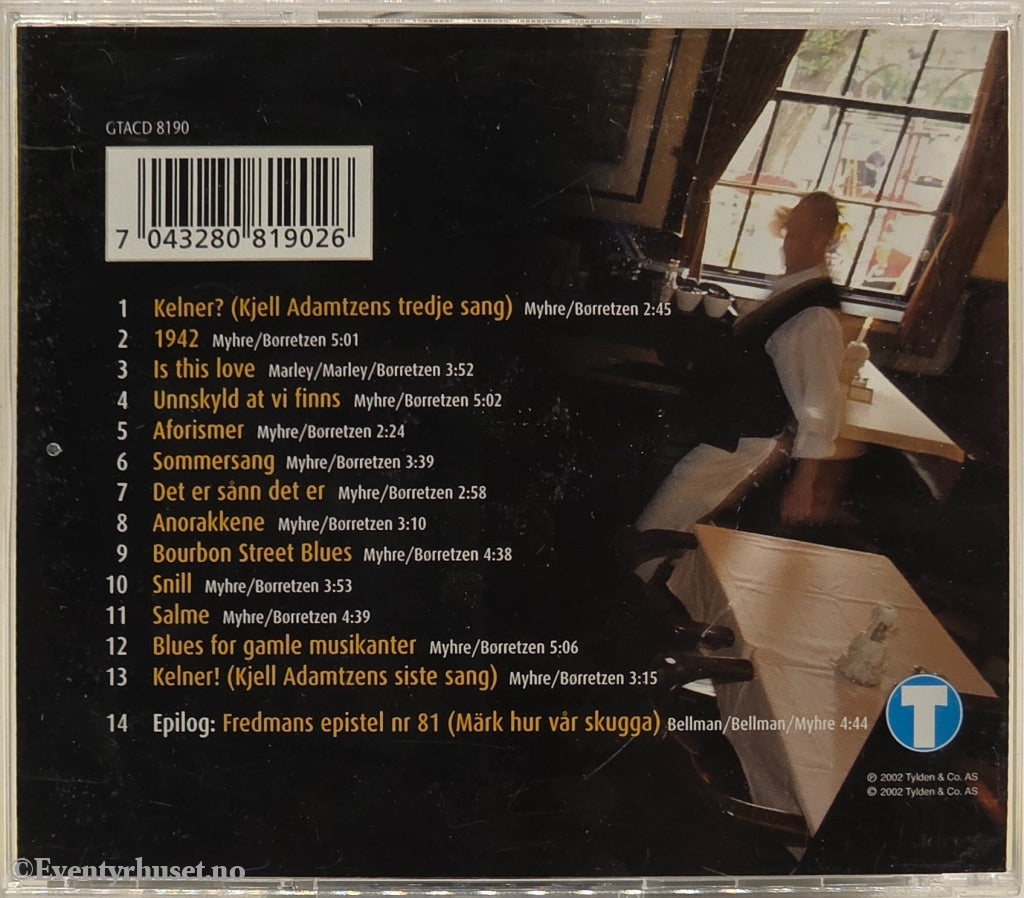 Odd Børretzen & Lars Martin Myhre - Kelner! (2002). Musikk-CD.