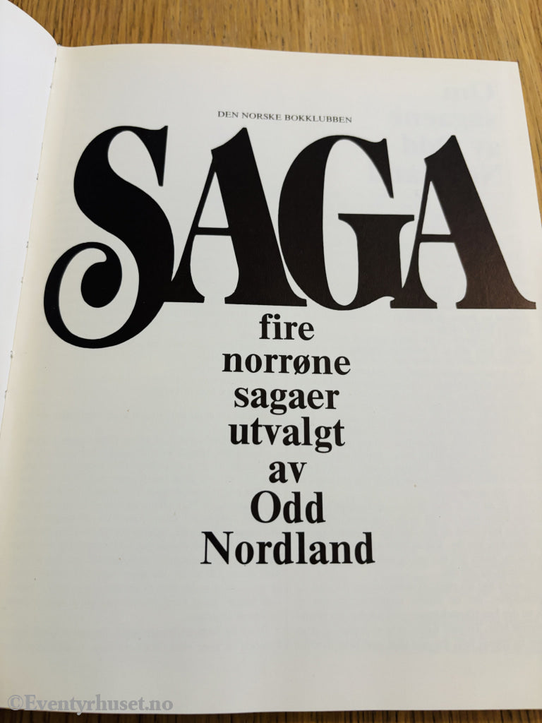 Odd Nordland (utvalg). Saga. Bok.