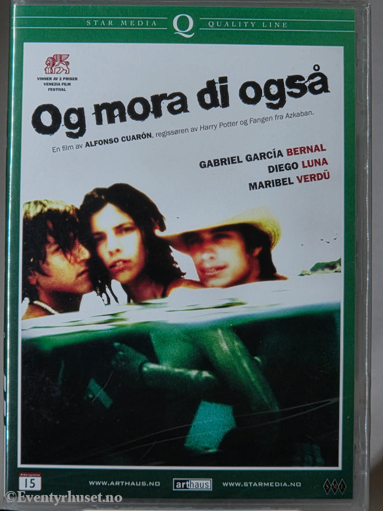 Og mora di også (Y Tu Mamá También) (2001). DVD. Ny i plast!