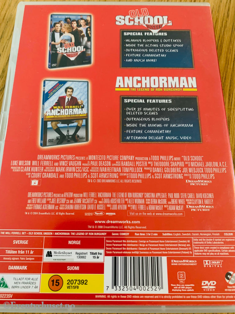 Okd School & Unseen Anchorman. Dvd. Dvd