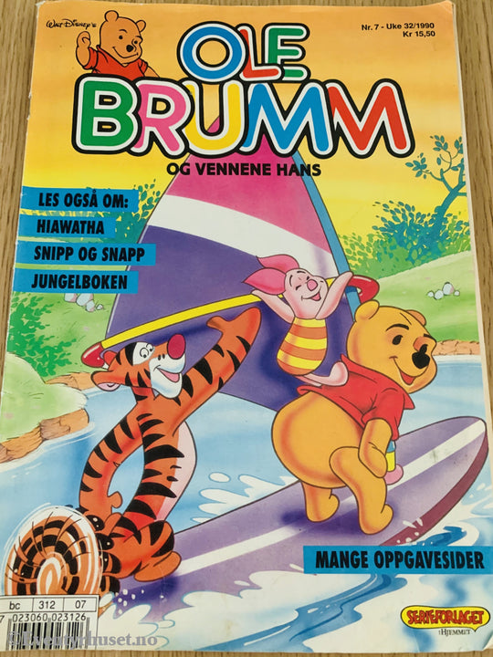 Ole Brumm Og Vennene Hans. 1990/07. Tegneserieblad