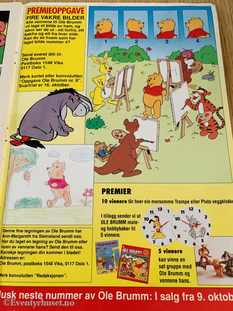 Ole Brumm Og Vennene Hans. 1990/08. Tegneserieblad