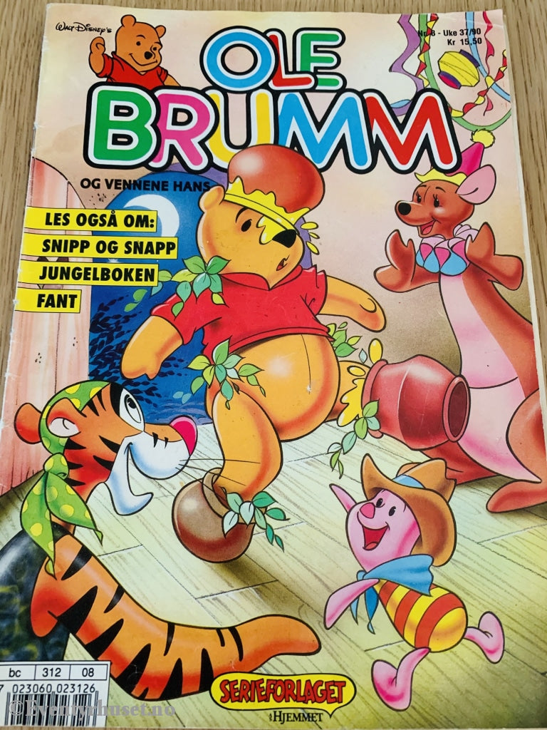 Ole Brumm Og Vennene Hans. 1990/08. Tegneserieblad