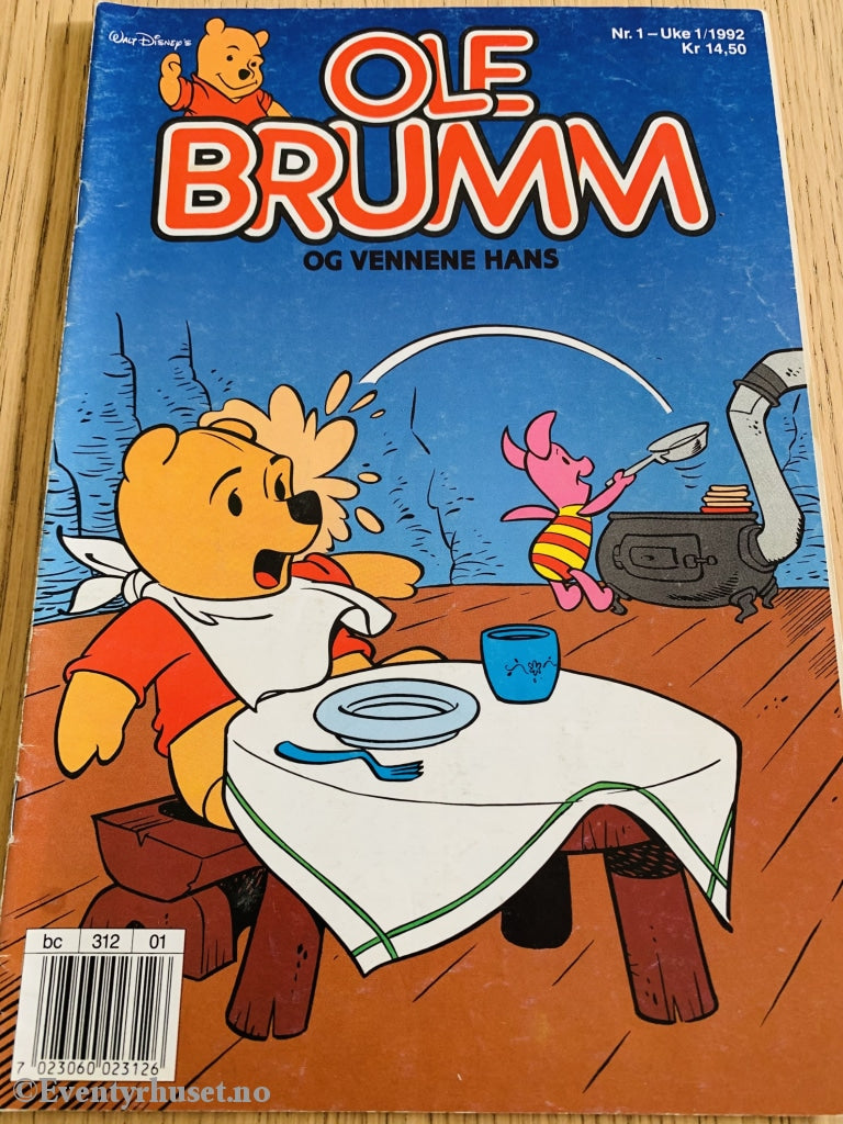 Ole Brumm Og Vennene Hans. 1992/01. Tegneserieblad