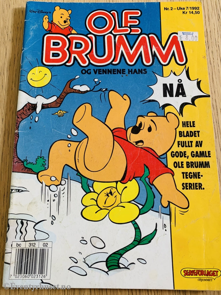 Ole Brumm Og Vennene Hans. 1992/02. Tegneserieblad