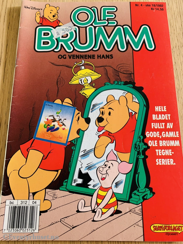 Ole Brumm Og Vennene Hans. 1992/04. Tegneserieblad