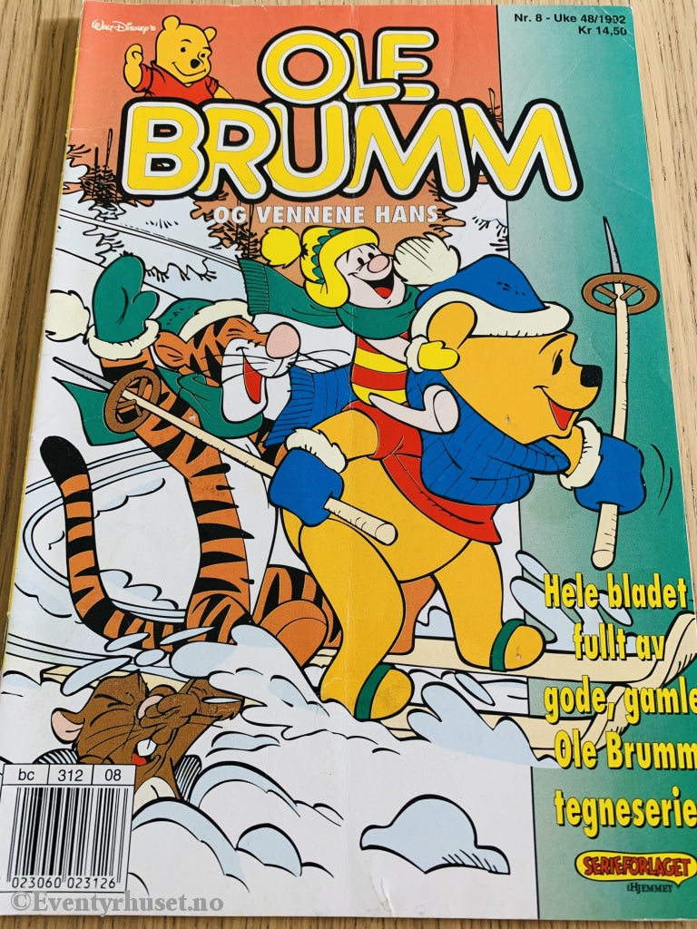 Ole Brumm Og Vennene Hans. 1992/08. Tegneserieblad