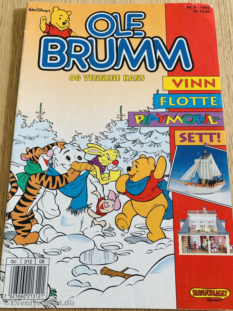 Ole Brumm Og Vennene Hans. 1993/08. Tegneserieblad