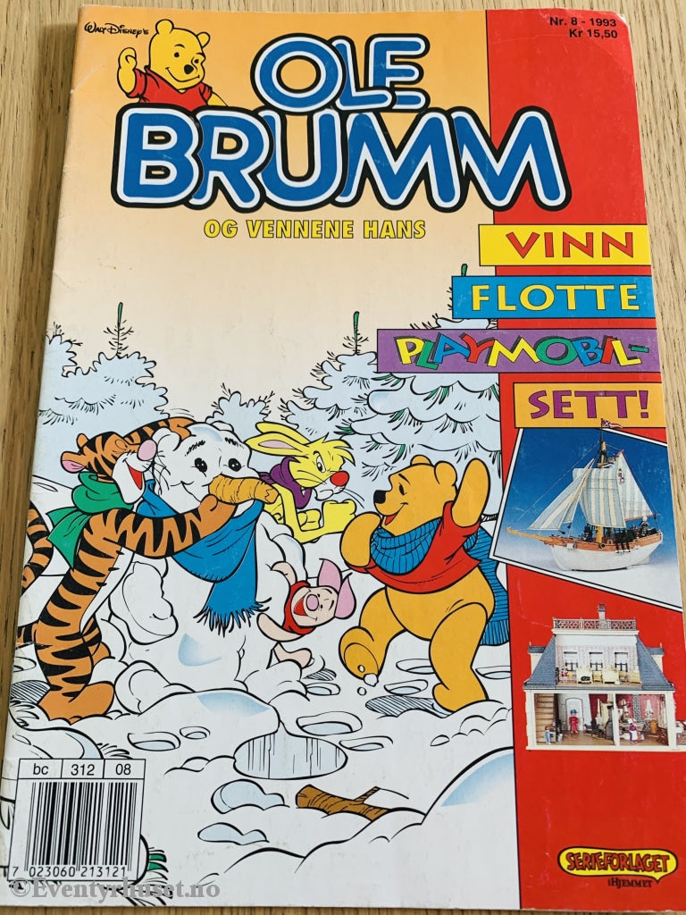 Ole Brumm Og Vennene Hans. 1993/08. Tegneserieblad