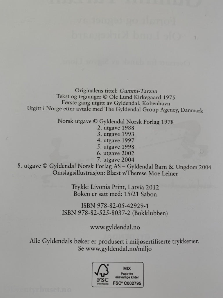 Ole Lund Kirkegaard. 2004 (1975). Gummi-Tarzan. Fortelling