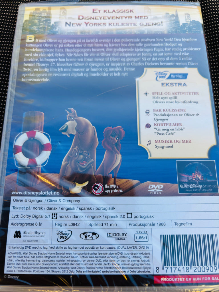 Oliver & Gjengen – Spesialutgave. DVD. Ny i plast!