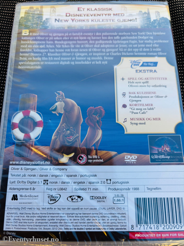 Oliver & Gjengen – Spesialutgave. DVD. Ny i plast!