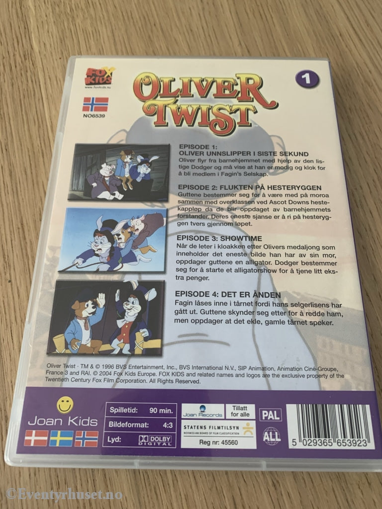 Oliver Twist 1. 1996/2004. Dvd. Dvd