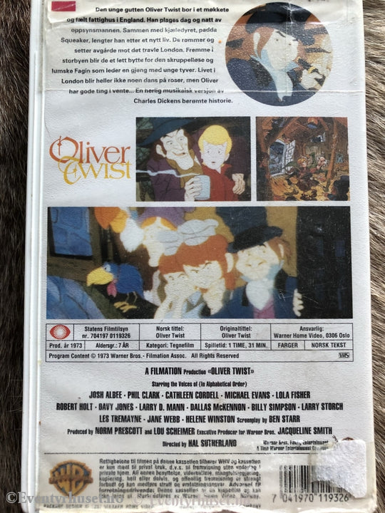 Oliver Twist. 1973. Vhs. Vhs