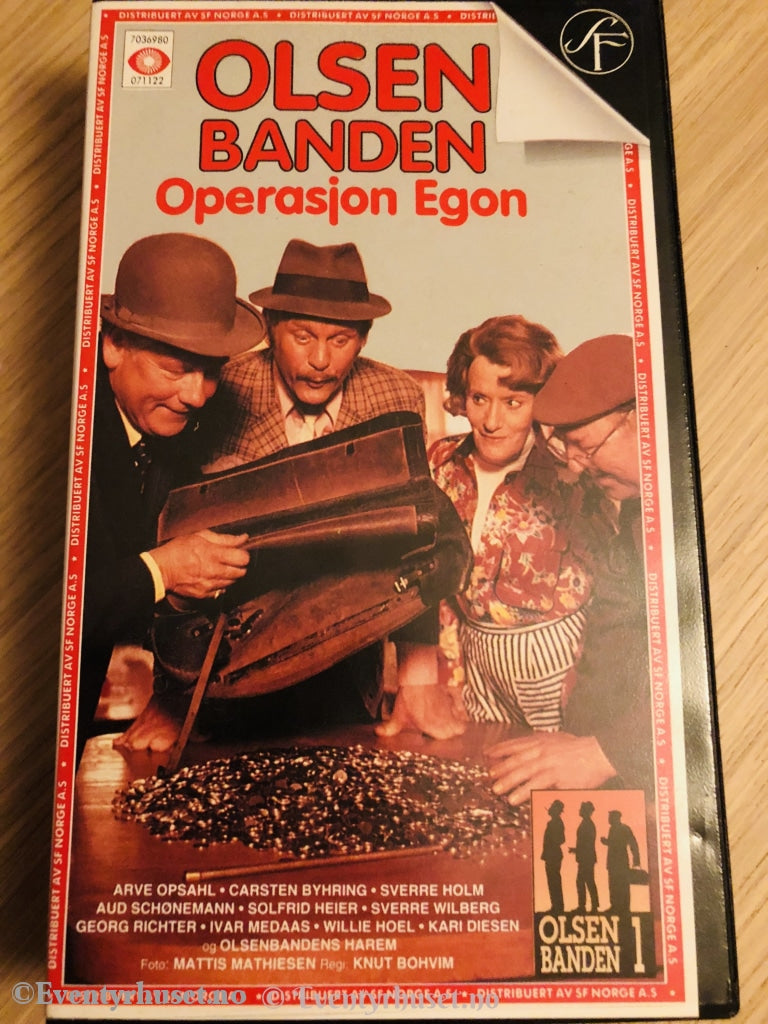 Olsenbanden 1. Operasjon Egon. 1969. Vhs. Vhs