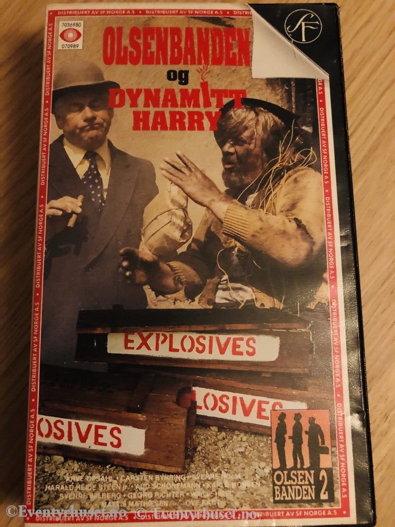 Olsenbanden 2. Og Dynamitt-Harry. 1970. Vhs. Vhs