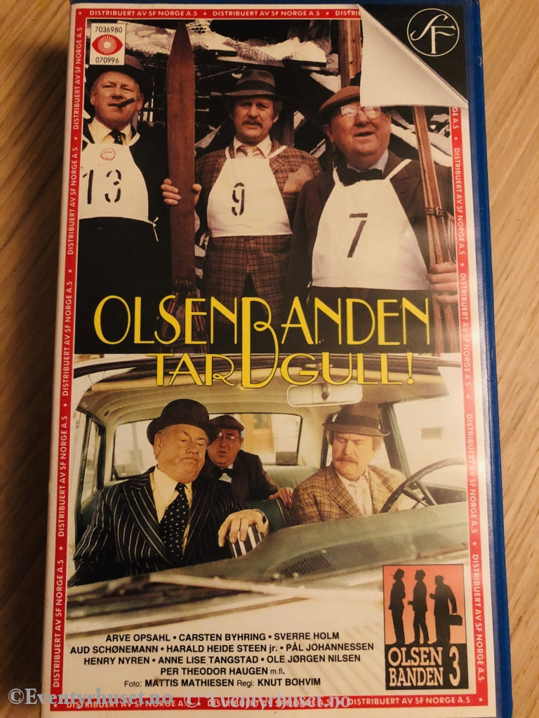 Olsenbanden 3. Tar Gull! 1972. Vhs. Vhs