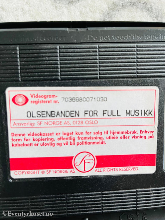 Olsenbanden 7. For Full Musikk! 1976. Vhs. Vhs
