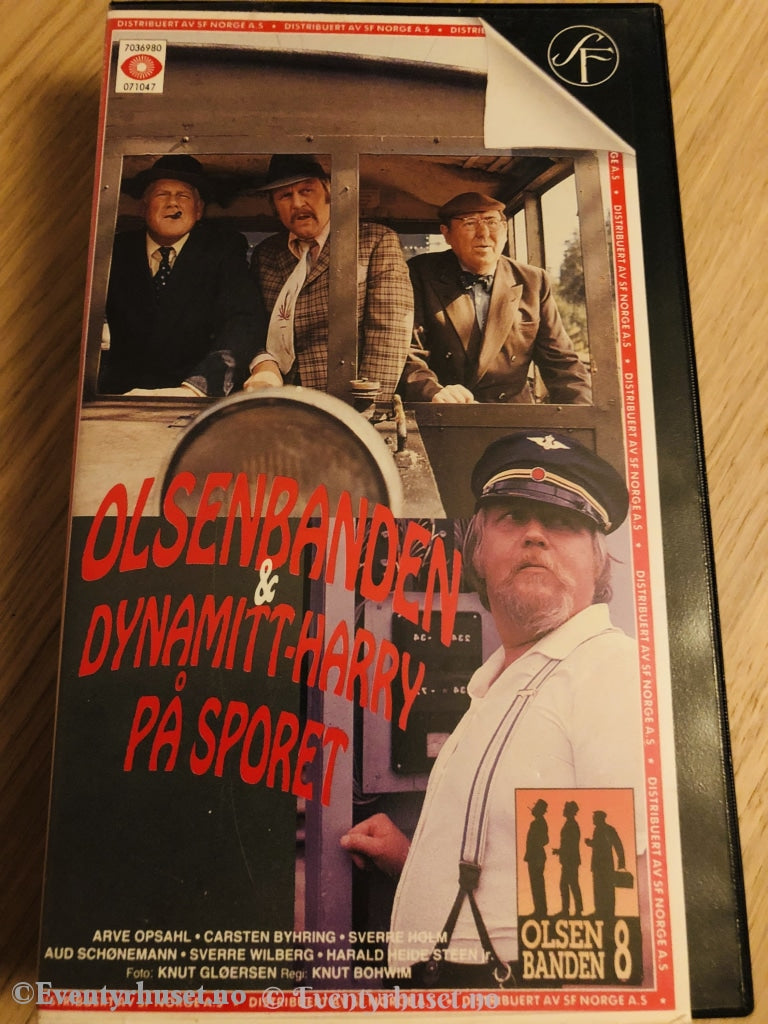 Olsenbanden 8. Og Dynamitt-Harry På Sporet. 1977. Vhs. Vhs