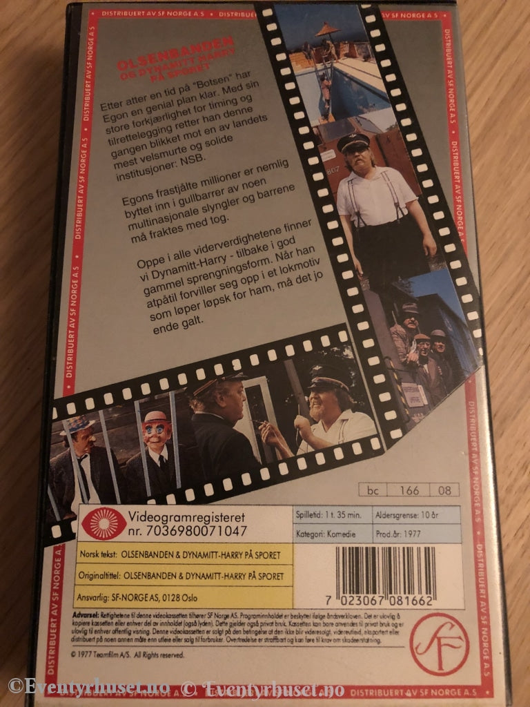 Olsenbanden 8. Og Dynamitt-Harry På Sporet. 1977. Vhs. Vhs