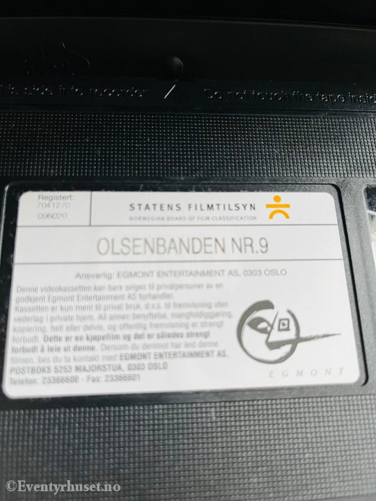 Olsenbanden 9. Og Data Harry Sprenger Verdensbanken. 1978. Vhs. Vhs